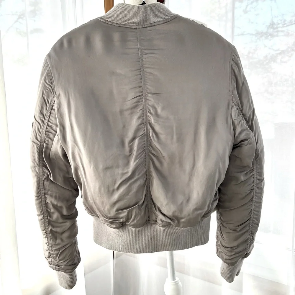 All Saints Bree Lace Bomber Jacket Size Medium - Picture 8 of 16